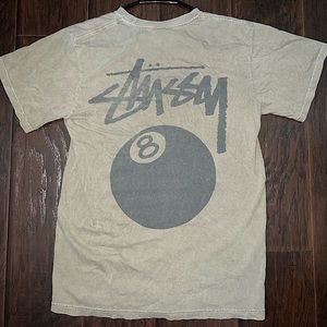 Olive Green Stussy 8 Ball Shirt